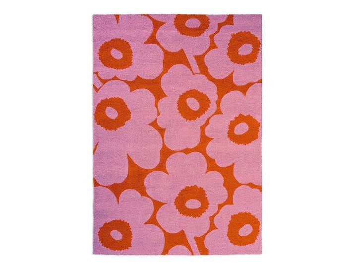 Außenteppich Marimekko Unikko Brink & Campman rosa, Designer Maija Isola, 200x1.1 cm
