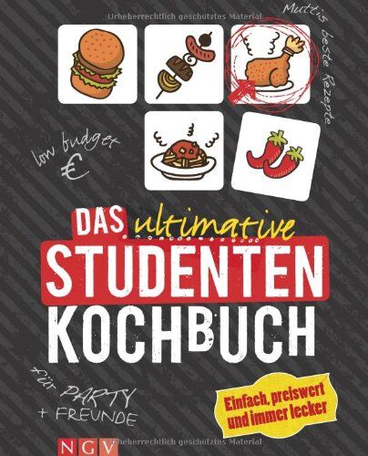 Das ultimative Studenten-Kochbuch: Einfach, preiswert und immer lecker - Preis vom 09.10.2026 07:28:09 h