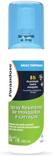 Parasidose Parasidosis Repelente de Mosquitos y Garrapatas Spray 100ml