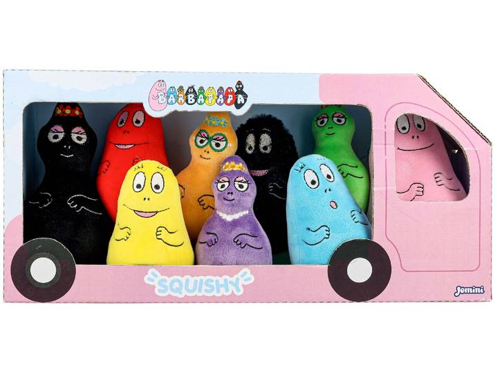 Paka Toys Barbapapa - Familienset 9 Plüschtiere 15cm