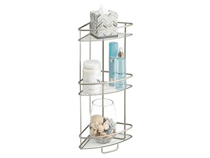 Calicosy Duschregal-Eck - 30,73/23,11/66,04 cm, Silberfarben, Metall, 23.11x66.04x30.73 cm, Badezimmer, Baden & Duschen, Duschregale & Duschablagen