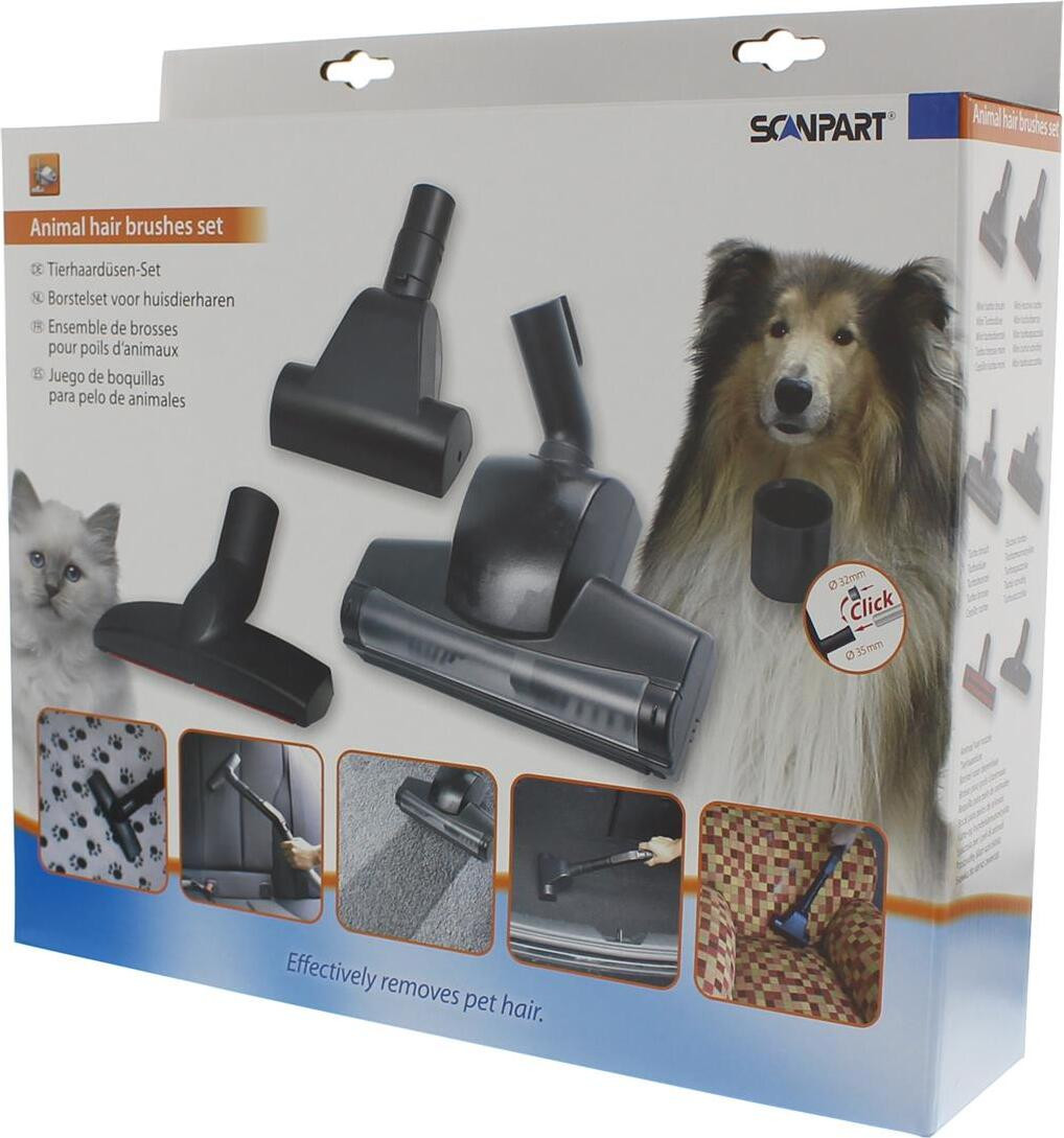 Scanpart Borstel, Zwart, 3 stuks