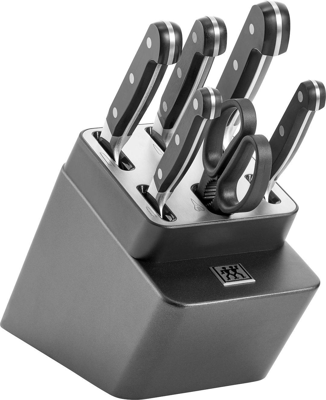 ZWILLING 38448-700, Messer-Block/Besteck-Set, Stahl, Kunststoff, Silber, Schwarz, 3,05 kg