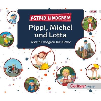 Pippi, Michel und Lotta - Astrid Lindgren, CD, 9783837311952