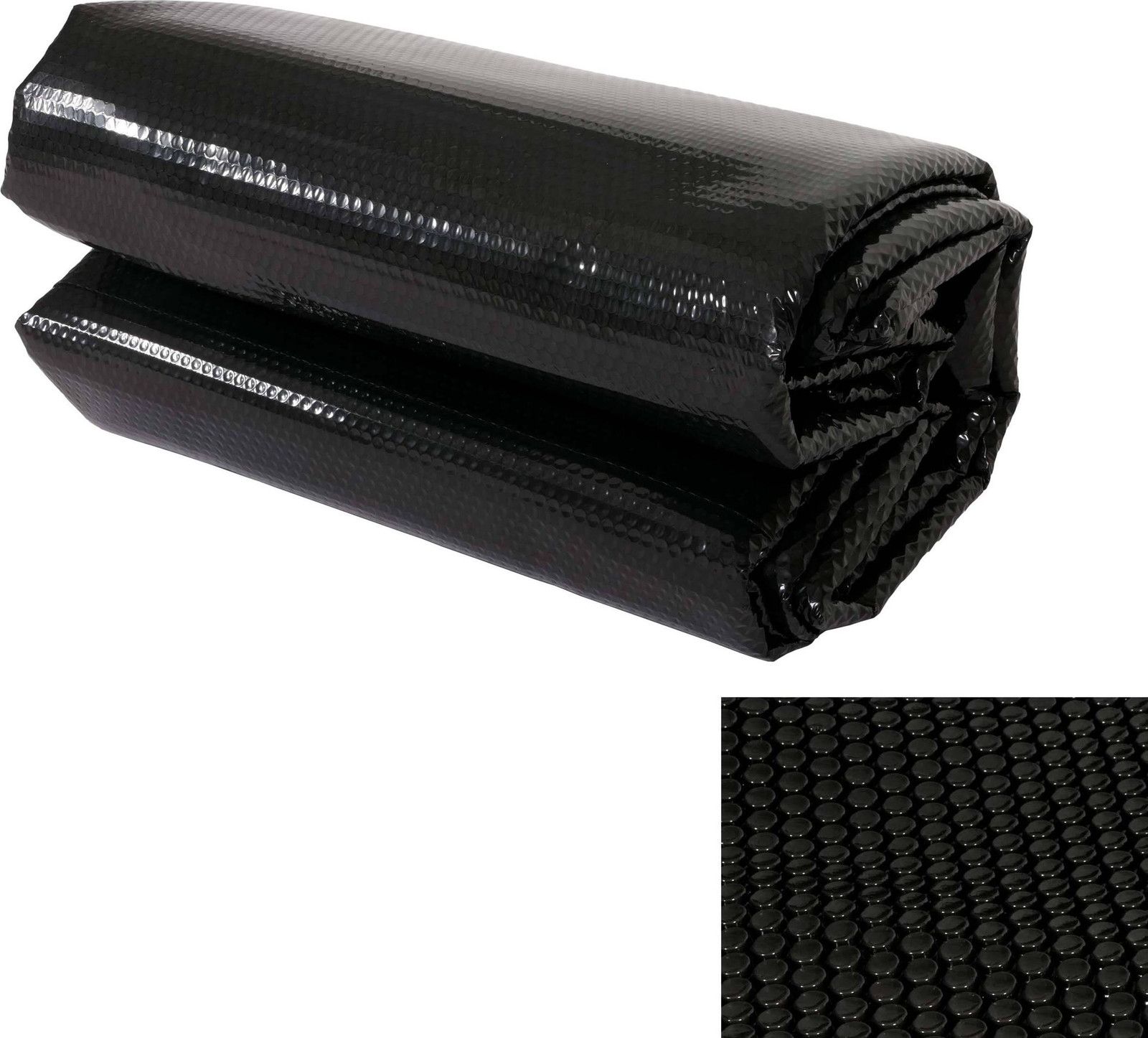 Mendler Zwembadafdekking Zwart, Warmteafdekking en Zonneafdekking, 10 x 5 meter, 200 µm
