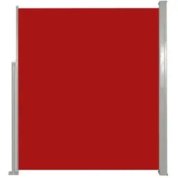 Helloshop26 - Seitenmarkise Markise Sichtschutz Windschutz Paravent für Terrasse Balkon Garten 160 x 300 cm rot 02_0007051