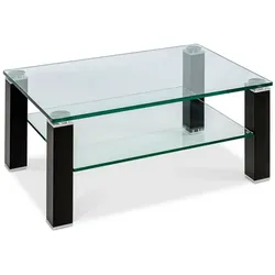 Arteca Couchtisch Modul A 100x65cm Glas Schwarz