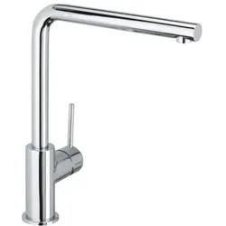 Herzbach Design New Küchenarmatur 10145512201 chrom, Niederdruck, Ausladung 22 cm
