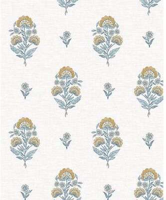 NextWall Floral Spot Premium Matte Non-Woven Peel and Stick Wallpaper