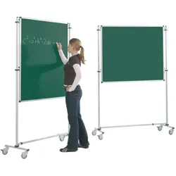 Fahrbare Tafel Grün in Stahl