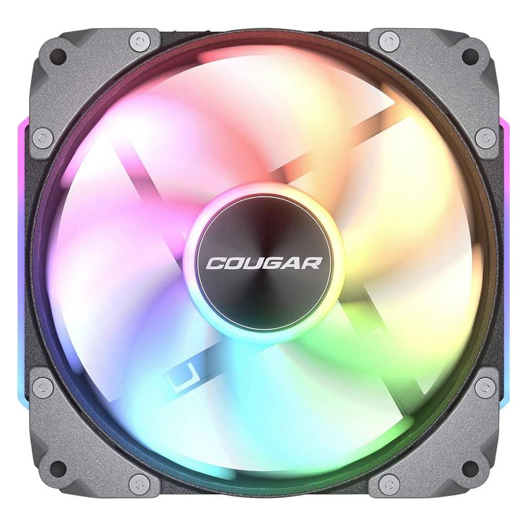 Cougar Lot de 3 Ventilateurs de boitier Apolar RGB - 12cm (Noir) (120 mm, 3x) (3MAPR12A3.0001)