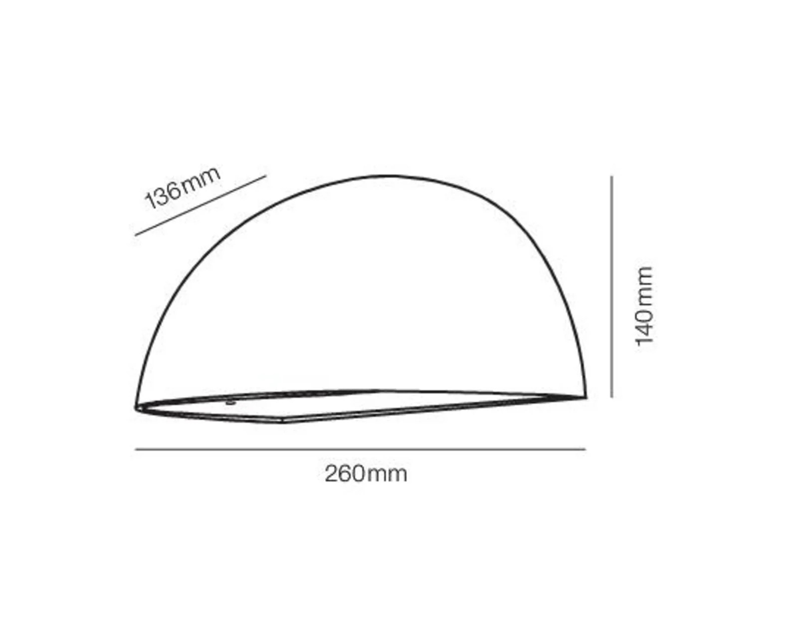 LIGHT-POINT Rørhat LED Buiten Wandlamp 105W Verzinkt Metaal voor Terras