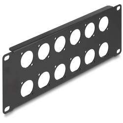 Delock 88054 Patch-Panel 254 mm (10) 2 HE Schwarz Unbestückt