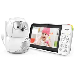 VTech, Babyphone, Babyphone Video-Babyphone 5 Zoll Eule BM-5550 (Babyphone mit Kamera, 300 m)