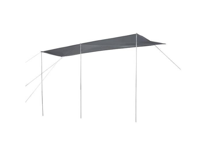 pro.tec Wohnwagen-Sonnensegel Beuningen, Grau, Metall, 400x235x240 cm, Sonnenschutz
