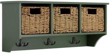"SAFAVIEH Finley 11.75-Inch Hanging Wood Wall Rack - 28"" W x 8"" D x 12"" H"