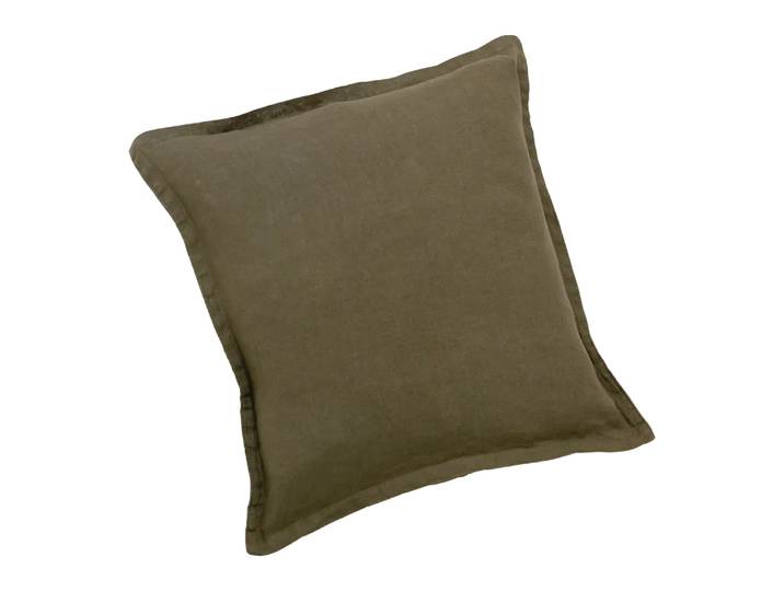 Zierkissenhülle Lindau, Atelier Pfister, khaki, Leinen