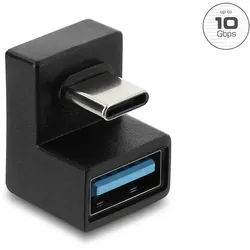 Delock Adapter 10 Gbps USB Type-C™ Stecker zu USB Typ-A Buchse, U-Form