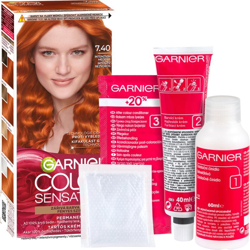 Garnier Color Sensation coloration cheveux teinte 7.40 Intense Copper 1 pcs