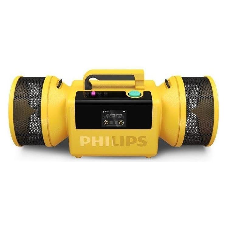 Philips TAMS80Y tragbare Boombox, gelb (24 h) (TAMS80Y/00)