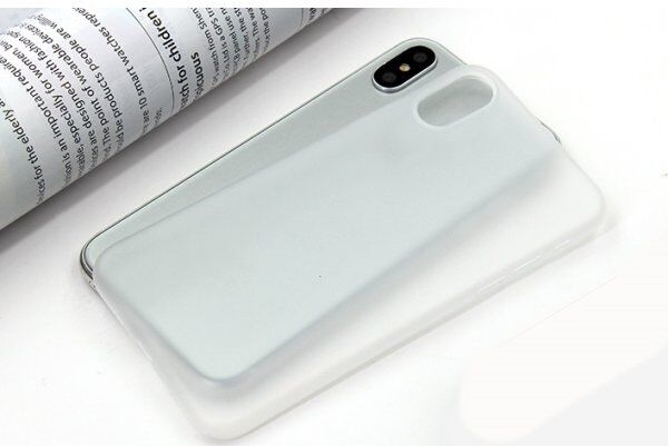 Twincase Iphone X Case, Transparent Hvid