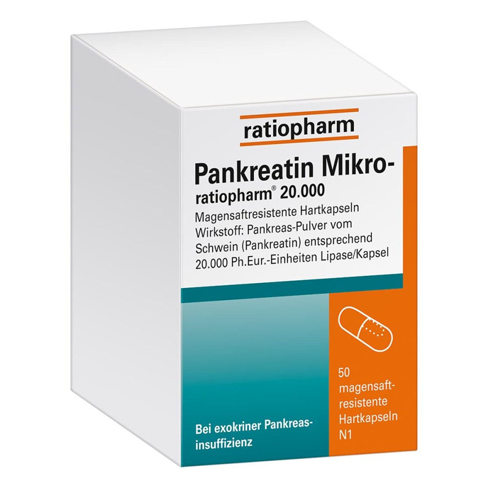 ratiopharm GmbH Pankreatin Mikro-ratiopharm 20000 07097563