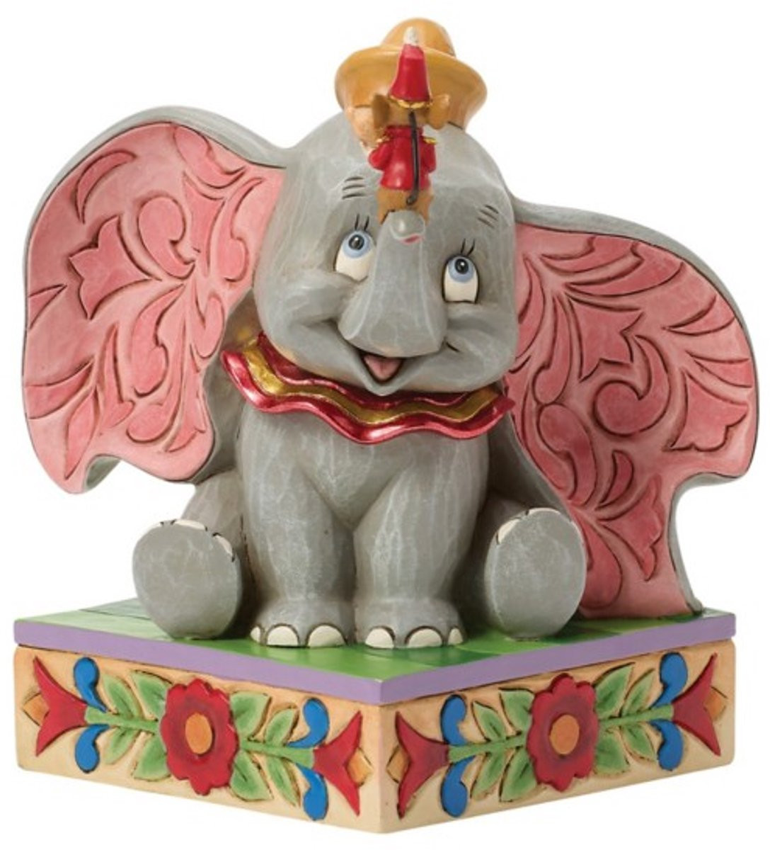 Jim Shore Disney Dumbo en Timothy Mouse Big Ears Bigger Friendship figuur
