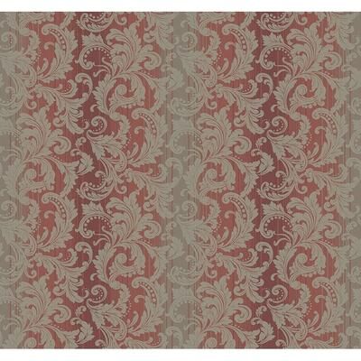 Seabrook Designs Bronte Acanthus Unpasted Wallpaper