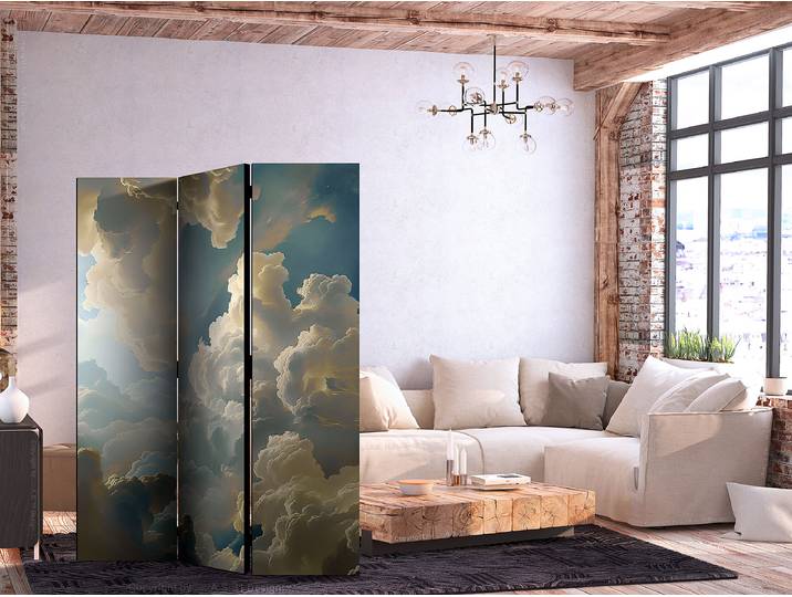Akustik-Paravent Display of Nature Andere Grau 135 x 172cm