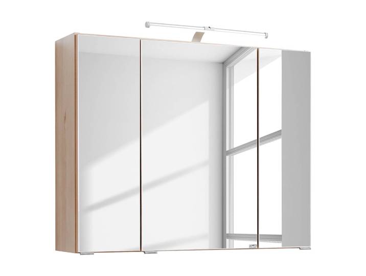 Armoire de toilette 80cm Marron