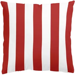 DEKOKISSEN Längsstreifen in Rot 50/50 cm