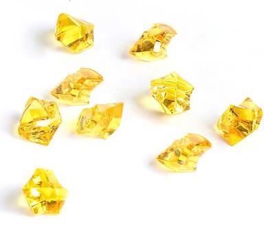 Uplifted Goods Architectural High Fidelity Crystal Transparent Simulation Ice dark Yellow 100pcs