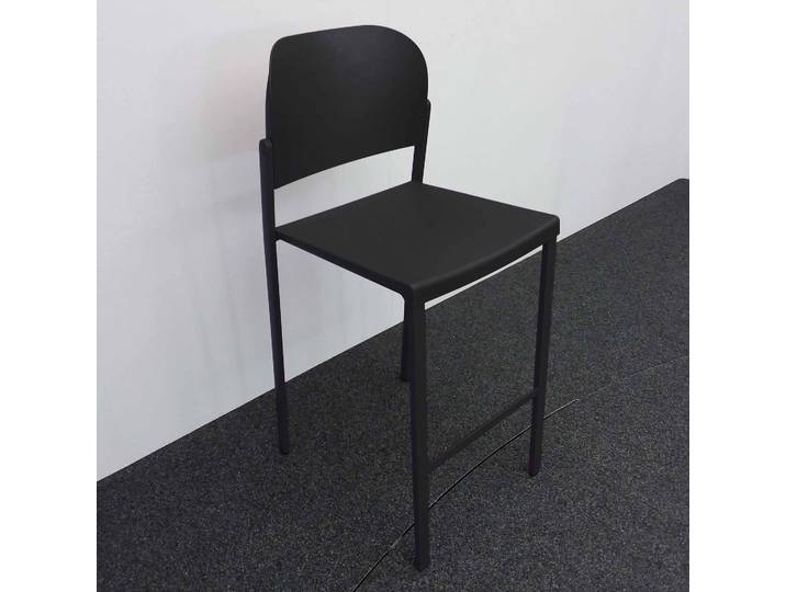 Hochstühle IBEBI Bio, Schwarz ohne Armlehnen, Neu, Tresenhocker - Praktisch & Komfortabel