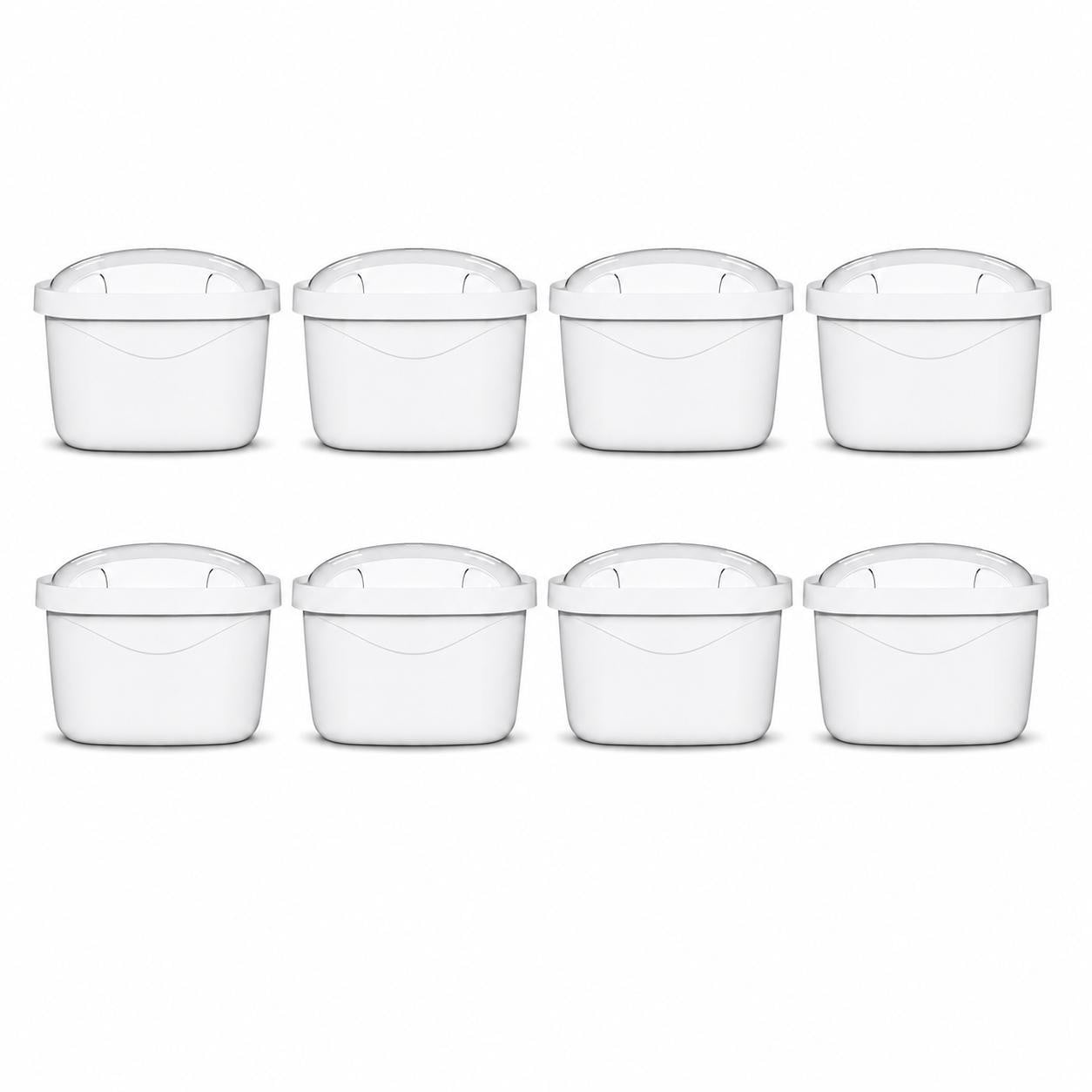 Sillar waterfilter set van 8 vervangingsfilters voor Dafi, Brita, Aquaphor en Philips