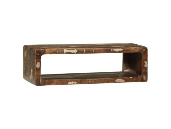 GHVBNMF TV-Schrank Mehrfarbig 80x30x25 cm Lowboard Massivholz Altholz Kompakte TV-Bank für Wohnzimmer oder Gästezimmer bietet praktische Ablagefläche für Receiver und Spielekonsolen.