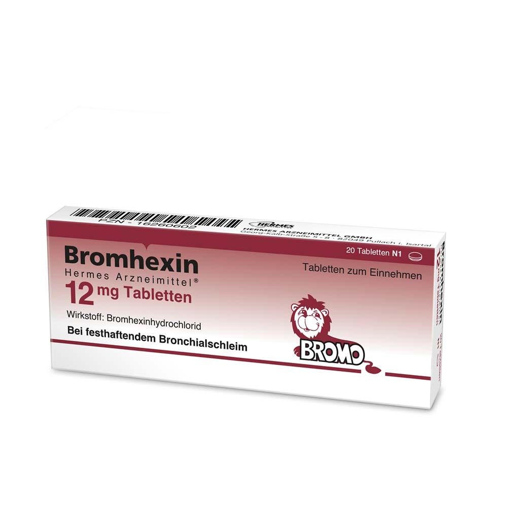 Bromhexin Hermes Arzneimittel 12 mg Tabletten 20 St