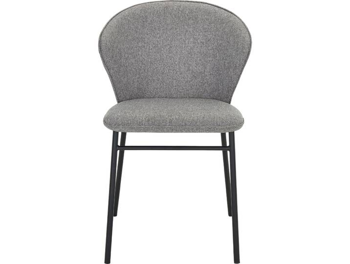 Stuhl Katie grau Stoff/Metall