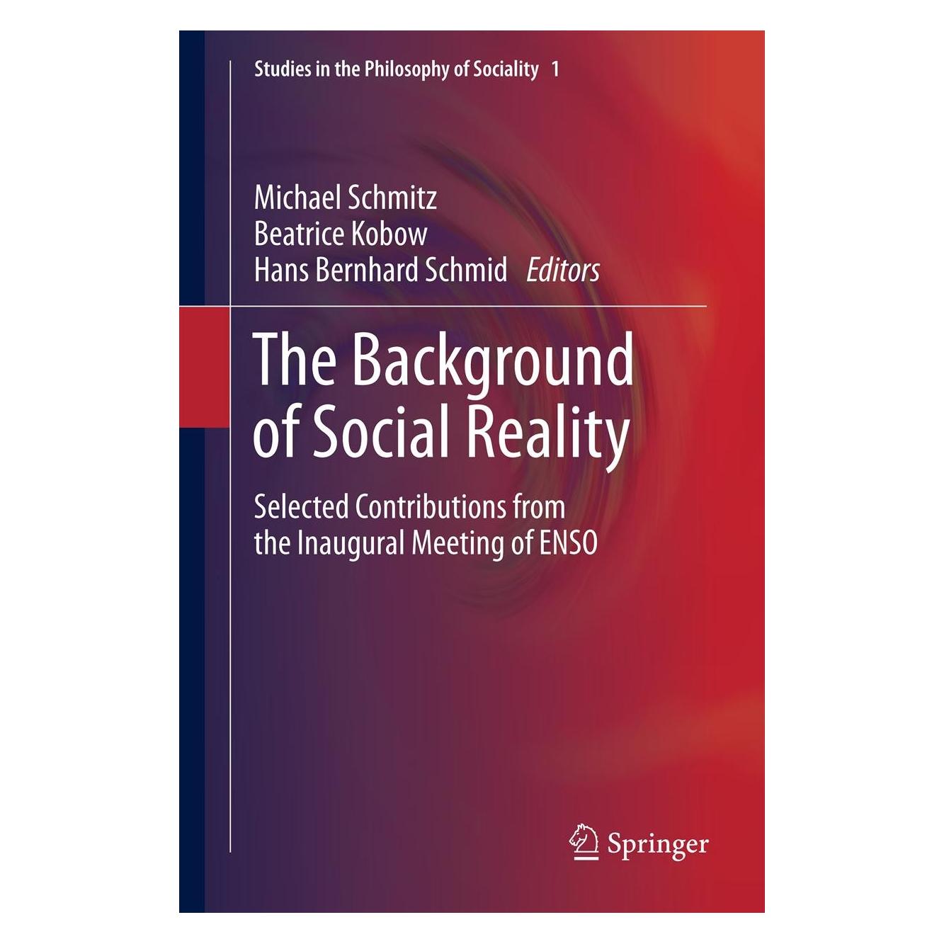 Springer The Background of Social Reality (Englisch, Hardcover, Beatrice Kobow, Hans Bernhard Schmid, Michael Schmitz) (9789400755994)