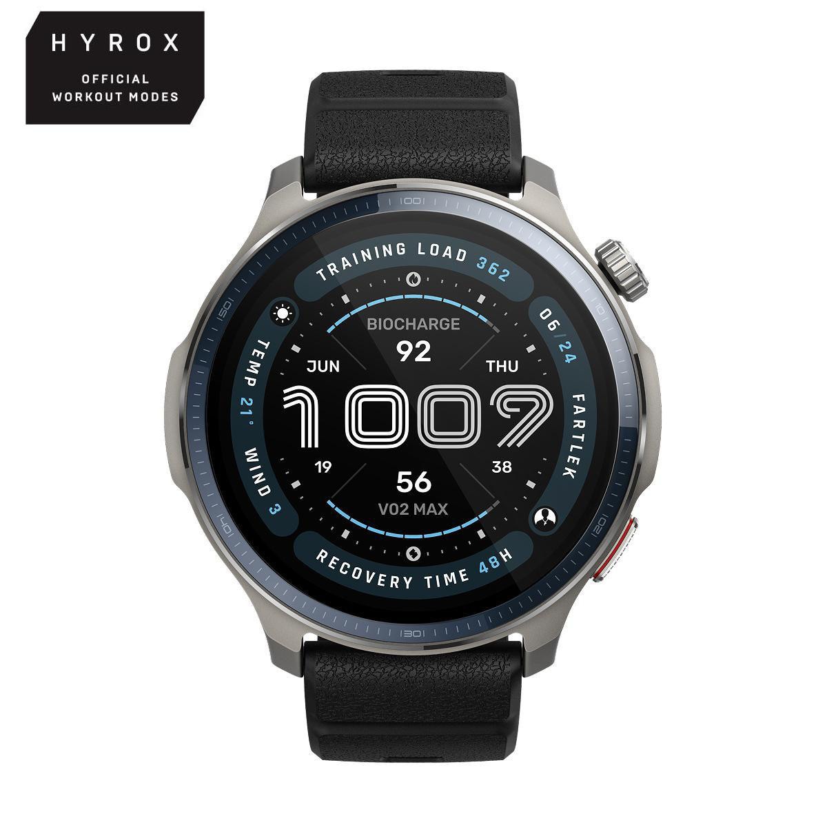Amazfit Balance 2 47mm Smartwatch AMOLED GPS Golf HYROX Black W2429GL1N