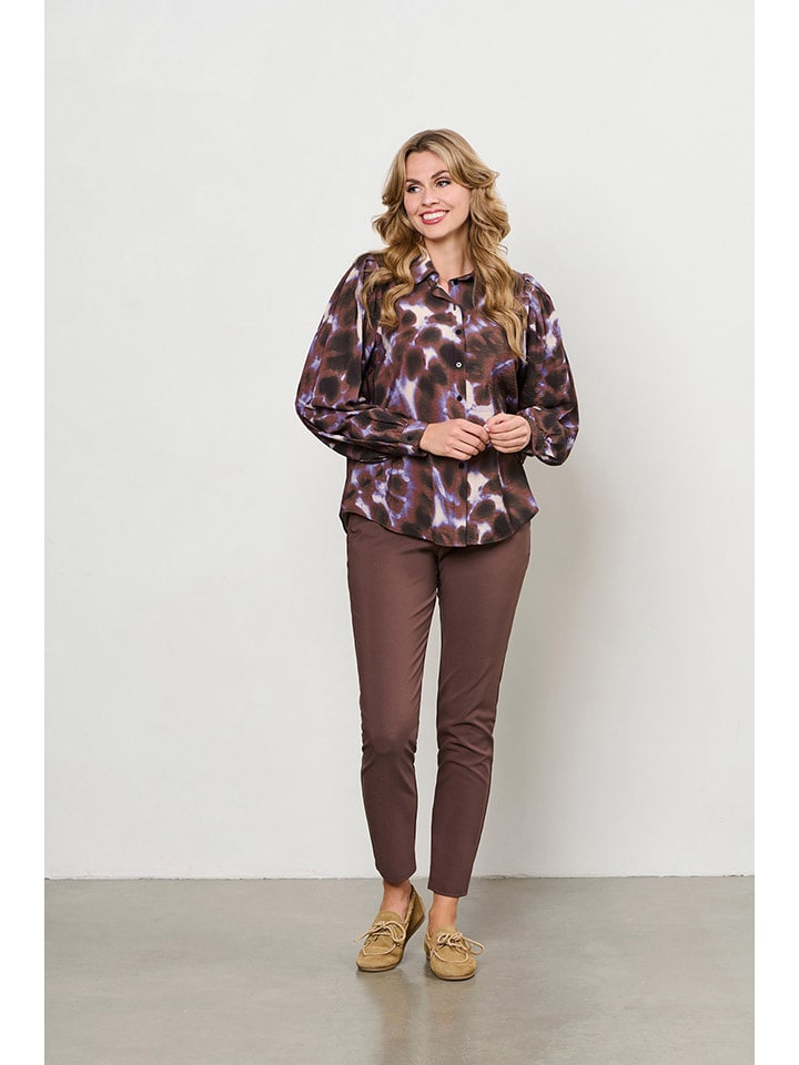 &Co Woman Bluse "Avin" in Braun/ Lila - S