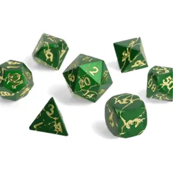Crit Stones Wildlight Break Metal RPG Dice Set