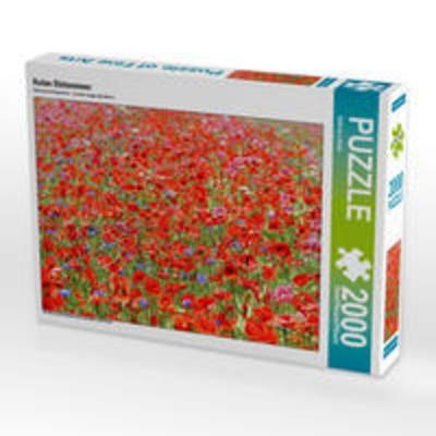 CALVENDO Puzzle Rotes Blütenmeer | 2000 Teile Lege-Größe 90x67cm Foto-Puzzle für glückliche Stunden