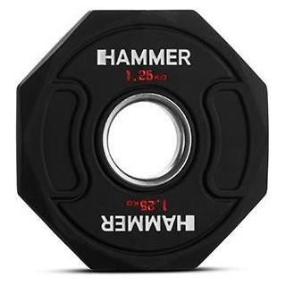 Hammer Fitness Octagon Hantelscheibe 50 mm 1,25 kg (1 x 1.25 kg) (17030)