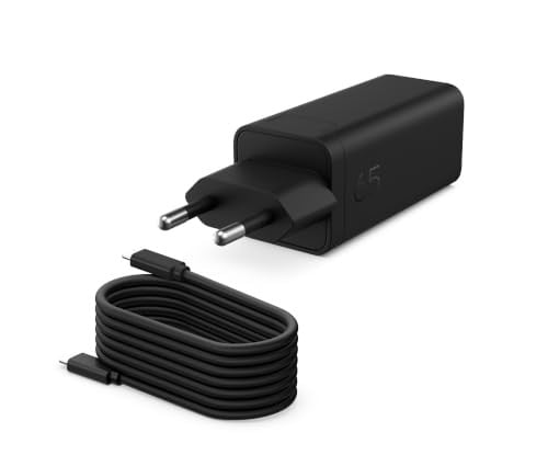 HP 65W GaN USB-C wandlader Power Delivery (PD 3.0) - Zwart