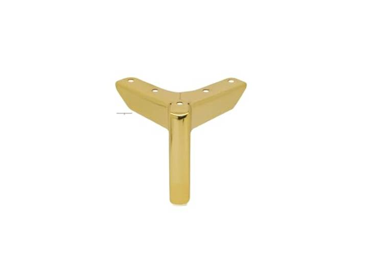 Bettstützfüße 4 Stück TV-Schrank-Stützfüße aus Metall, Bett-Schrank-Beine Möbelsäule, vielseitig einsetzbar, langlebiges Metall(Gold 10cm 4pcs)