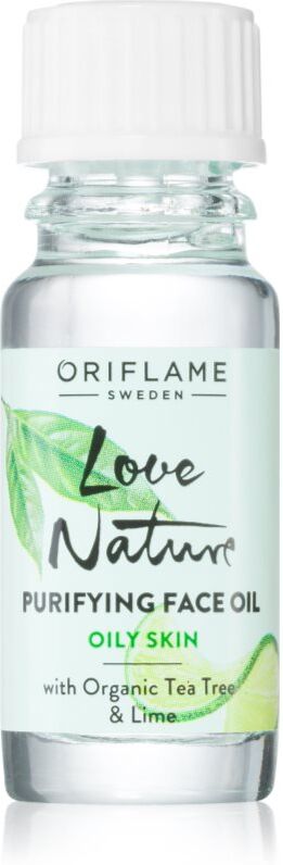 Oriflame Love Nature Organic Tea Tree & Lime cleansing oil for problem skin, acne 10 ml