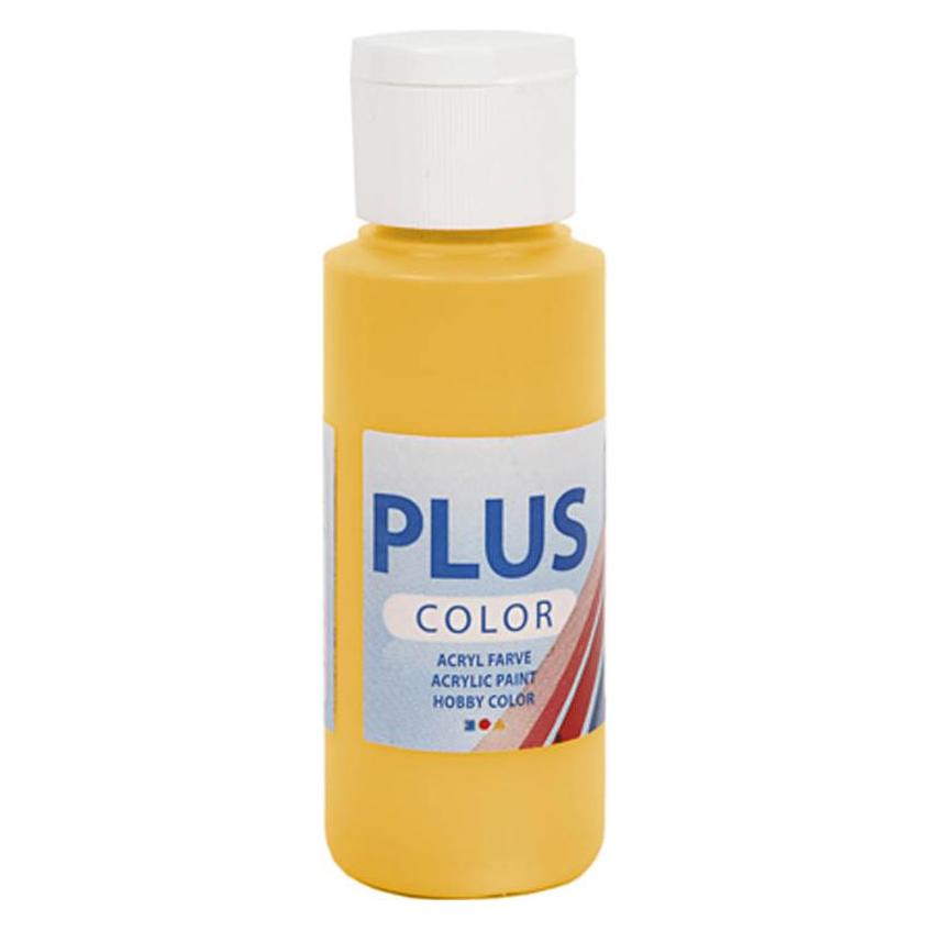 Creativ Company Plus Color Acrylverf, Yellow Sun, 60ml (60 ml) (5707167139455)