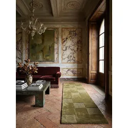 Läufer Wolle Erdtöne-Grün 60 x 230 cm - DEBEN   Kadima Design