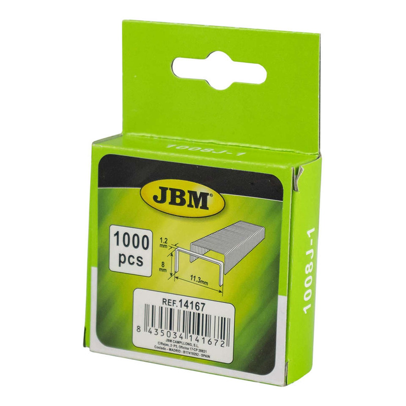 Sachet de 1000 agrafes 11,3 X 0,7 X 8 MM JBM