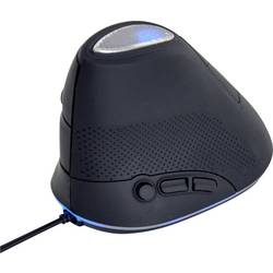 Gembird MUS-ERGO-03 Ergonomische Maus Kabelgebunden Optisch Grau 6 Tasten 800 dpi, 1600 dpi, 2400 dpi, 3200 dpi